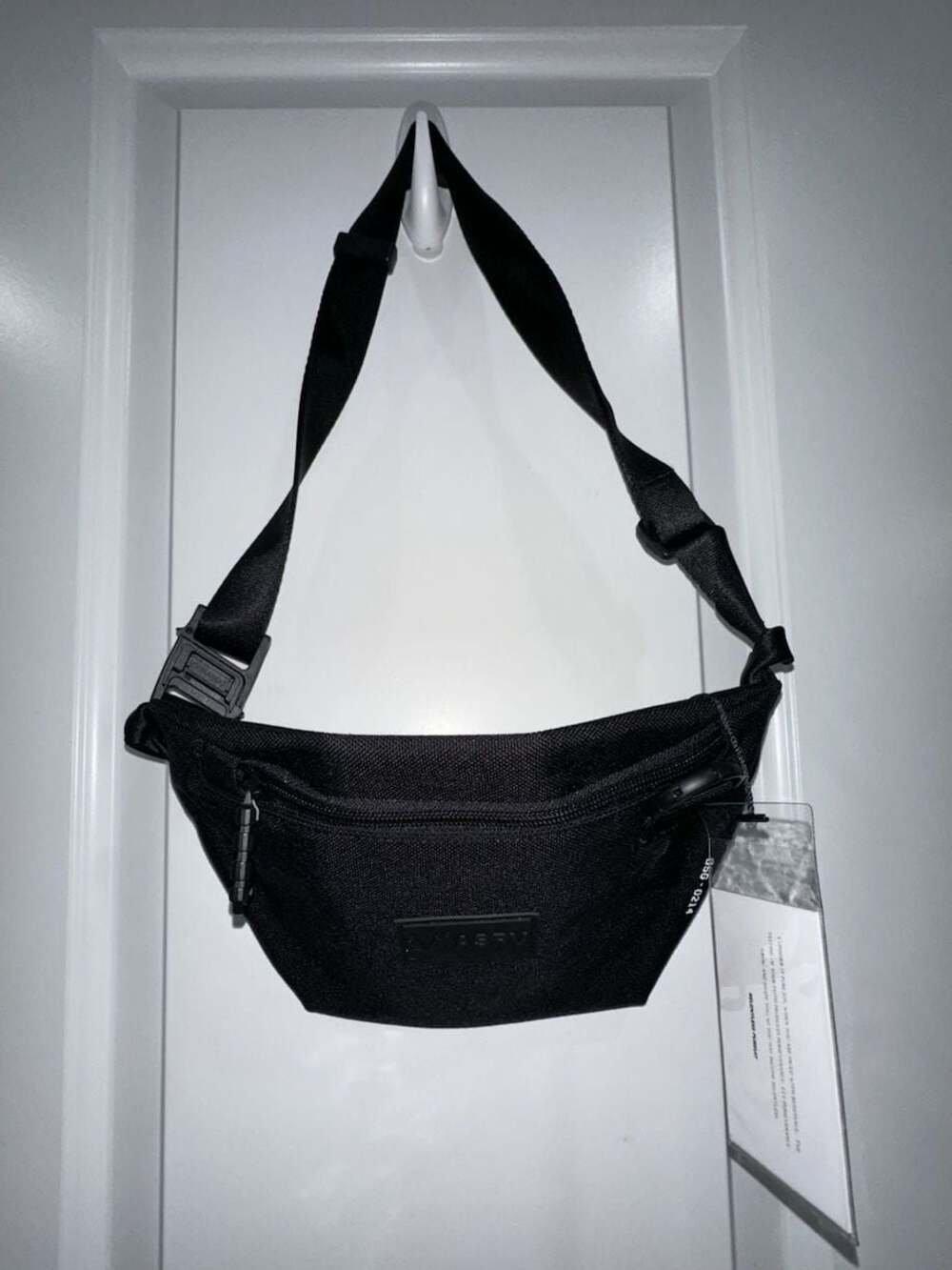 ASRV Minimalist Waist Bag in Black